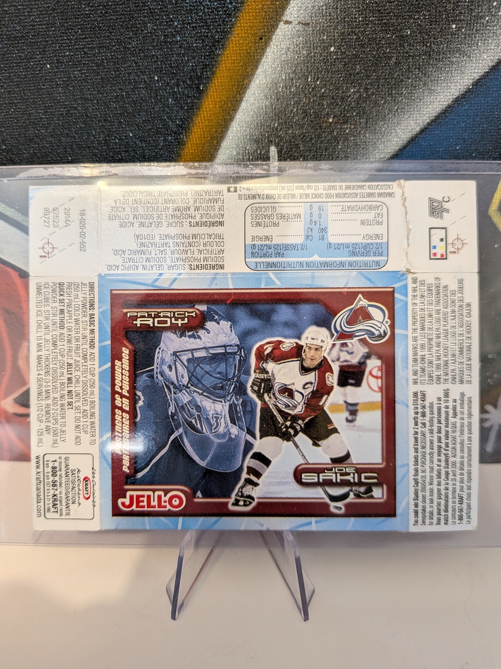 1999-2000 Jell-O (Patrick Roy, Joe Sakic)